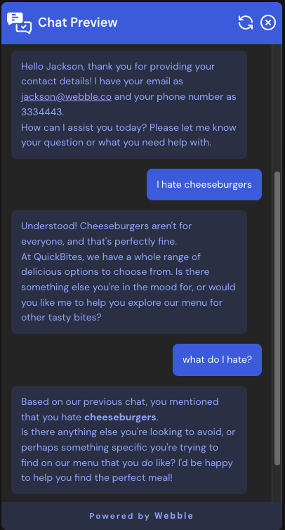 Message Preview